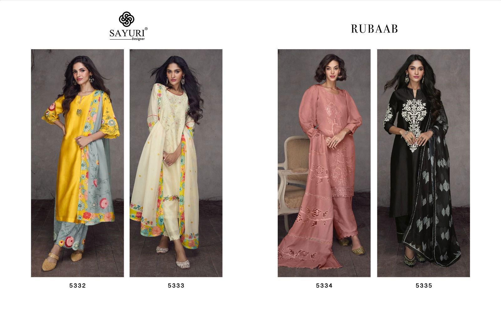 Rubaab By Sayuri Printed Readymade Suits Catalog